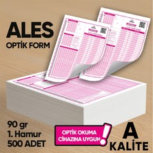 Karakutu Yayınları Ales Deneme Sınavları için 500 Adet (90.gr) Optik Form - Optik Okuma Uyumlu