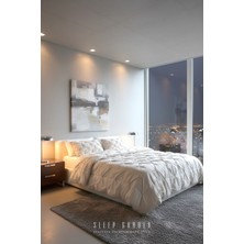 Sleep Garden Kaz Tüyü Yorgan Çift Kişilik Jüt Keten Çantalı (195X215)