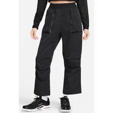 Nike Sportswear Dri Fit Tech Pack Mid Rise Woven Pant Kadın Dokuma Eşofman Altı Siyah