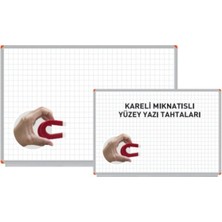 Hugo Kırtasiye Mıknatıslı Yüzey Kareli Yazı Tahtası Beyaz 120X200