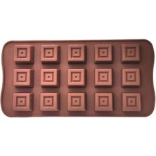 Epinox Pastry Çikolata Kalıbı - Silikon - Kare (Krs-20)