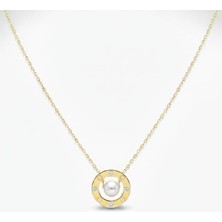 925 Ayar Papatya Silver Altın Modeli Kolye.rose.gold.rodaj