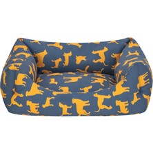 Lvsqvr Pet Comfort Uniform Lacivert-Sarı Kedi ve Köpek Yatağı S 50X40CM