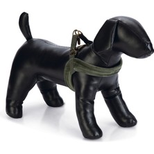 Lvsqvr Beeztees Dbl Köpek Göğüs Tasması, Velur, Yeşil, S, 20MM x 52CM