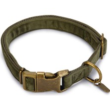 Lvsqvr Beeztees Dbl Köpek Tasması, Kadife, Nefti, 48-70CM, 25MM