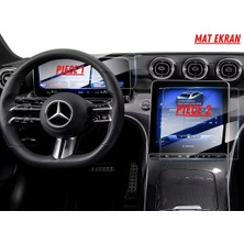 Uniqanatolia Mercedes Glc 180 2025 Hayalet Gösterge ve Multimedya Uyumlu Set Mat Ekran Koruyucu