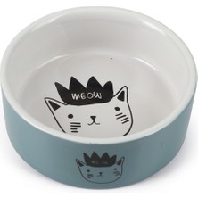 Lvsqvr Beeztees Kedi Mama Su Kabı, Seramik, Mavi, 11,5cm, 180ML