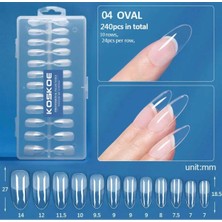 Ellea Nail Koskoe Yeni Nesil Jel Tips Tırnak 04 Oval Model