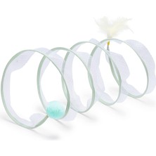 Lvsqvr Beeztees Yavru Kedi Tüneli, Spiral Şeklinde, 60X25X25CM