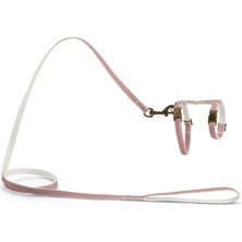 Lvsqvr Beeztees Dbl Kedi Göğüs Tasması ve Gezdirme Kayışı, 130CM, Pudra Pembe, 27-45CM