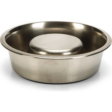 Lvsqvr Beeztees Köpek Yavaş Besleme Mama Kabı, Paslanmaz Çelik, 25CM