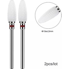 Ellea Nail 2li Seramik Kırmızı Freze Uç Seti