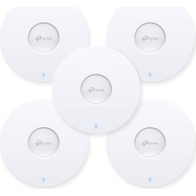 Tp-Link EAP613 5'li Paket Ultra Ince Kablosuz Erişim Noktası, Dc Adaptörsüz | Omada Gerçek Wi-Fi 6 AX1800 | Ağ, Kesintisiz Dolaşım, Wpa3, Mu-Mımo | Uzaktan ve A...