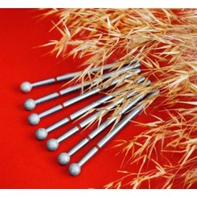 Ellea Nail 5li Top Kırmızı Elmas Freze Uç