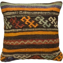 Kilim Antik El Dokuma Dekoratif Kilim Kırlent Yastık Kılıfı 1185 - Yeni - Çok Renkli
