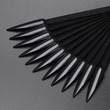 Ellea Nail Kalıcı Oje Stiletto Renk Kartelası Siyah Renk 40'lı