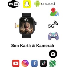 Qifit Hw S10 Call 5g Android Amoled Ekran Gps, Nfc, Kamera Yapay Zeka Destekli Akıllı Saat Btk Kayıt
