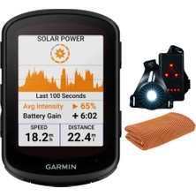 Garmin 010-02695-20 Edge 840 Solar, Kompakt Gps Bisiklet Bilgisayarı, Yalnızca Cihaz | Resmi Abd Ortak Modeli | Spor Havlu ve Deco Essentia'dan Oluşan Paket...