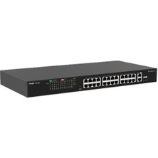 Ruijie Reyee Ruijie-Reyee Rg-Es126Fgs-Lp 24 Port Poe+ 10-100 Mbps + 2 Port 10-100-1000 Mbps Uplink + 1 Port Sfp