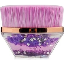 Ellea Nail Simli Tırnak Toz Fırçası - Mor