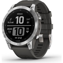 Garmin Fenix ​​7, Macera Akıllı Saati, Gps'li Sağlam Dış Mekan Saati, Dokunmatik Ekran, Sağlık ve Zindelik Özellikleri, Grafit Bantlı Gümüş - 010-02540-...