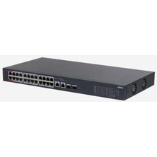 Dahua DH-CS4226-24ET-375 24XFE-2GE-2XSFP 375W Yönetilebilir Poe Switch