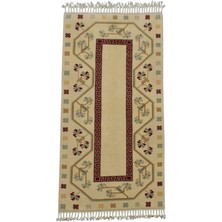 Kilim Antik El Dokuma Çiçekli Muğla Milas Yün Yolluk Halı 0762 - Yeni - Çok Renkli