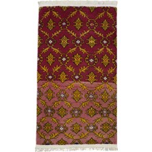 Kilim Antik El Dokuma Çiçekli Karacahisar Yün Halı 0757 - Yeni - Çok Renkli