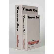 Vitale Vintage Car Kitap Kutu 33*22*7 cm AK.JI0072