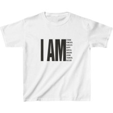 Velmora Fashion Unisex Çocuk Baskılı T-Shirt - Beyaz