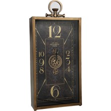 Vitale Latin Çarklı Dikdörtgen Masa Saati 25*8*54 cm AK.JI0047