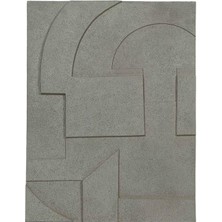 Vitale Polyester Gri Soyut Duvar Dekoru 45*4*60 cm AK.ID0193