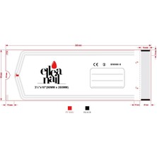 Ellea Nail Steril Zarf Paketi 200'LÜ 90X260MM Uzun Boy