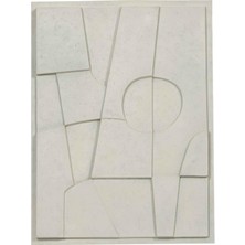 Vitale Polyester Beyaz Soyut Duvar Dekoru AK.ID0195