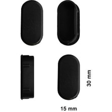 K&A Oval Profil Iç Tapa 15X30 mm 4 Adet