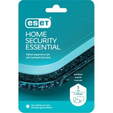 Binbir Göz Bilgisayar Eset Home Securtiy Essential Antıvırus 1 Kullanıcı 1 Yıl