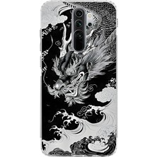 Manitoba Xiaomi Redmi Note 8 Pro Uyumlu Baskılı Yumuşak Silikon Şeffaf Telefon Kılıfı