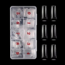 Ellea Nail 500'lü Şeffaf Renk Numaralı Protez Tırnak Tipsi Profesyonel