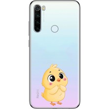 Manitoba Xiaomi Redmi Note 8 Uyumlu Baskılı Yumuşak Silikon Şeffaf Telefon Kılıfı