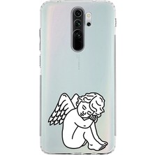 Manitoba Xiaomi Redmi Note 8 Pro Uyumlu Baskılı Yumuşak Silikon Şeffaf Telefon Kılıfı