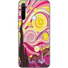 Manitoba Xiaomi Redmi Note 8 Uyumlu Baskılı Yumuşak Silikon Şeffaf Telefon Kılıfı