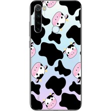 Manitoba Xiaomi Redmi Note 8 Uyumlu Baskılı Yumuşak Silikon Şeffaf Telefon Kılıfı