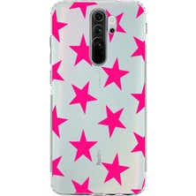Manitoba Xiaomi Redmi Note 8 Pro Uyumlu Baskılı Yumuşak Silikon Şeffaf Telefon Kılıfı