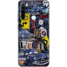 Manitoba Xiaomi Redmi Note 8 Uyumlu Baskılı Yumuşak Silikon Şeffaf Telefon Kılıfı