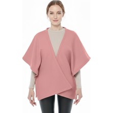 Asn Concept Kadın Mavi Renk Polar Panço