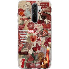 Manitoba Xiaomi Redmi Note 8 Pro Uyumlu Baskılı Yumuşak Silikon Şeffaf Telefon Kılıfı