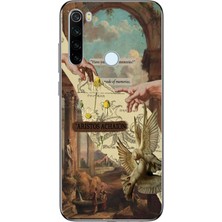 Manitoba Xiaomi Redmi Note 8 Uyumlu Baskılı Yumuşak Silikon Şeffaf Telefon Kılıfı