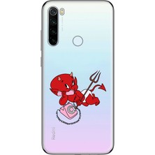 Manitoba Xiaomi Redmi Note 8 Uyumlu Baskılı Yumuşak Silikon Şeffaf Telefon Kılıfı