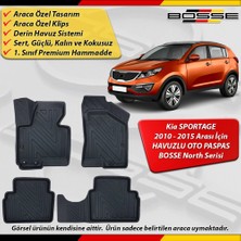 Kia Sportage Paspas Araca Özel 2010 - 2015 Derin Havuzlu Paspas Bosse North Serisi