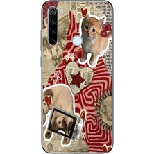 Manitoba Xiaomi Redmi Note 8 Uyumlu Baskılı Yumuşak Silikon Şeffaf Telefon Kılıfı